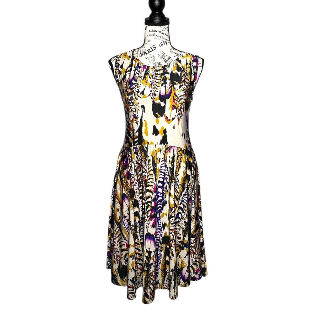 Collective Concepts (M) Rodax Aline Dress - Stitch Fix Patterned Feather Paint